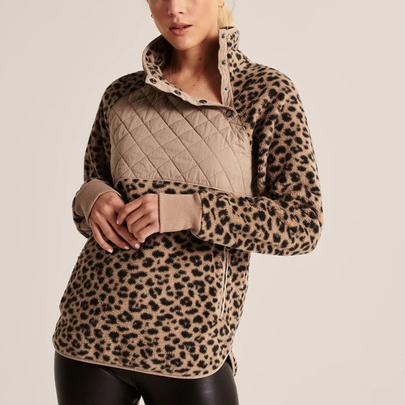 abercrombie leopard sherpa